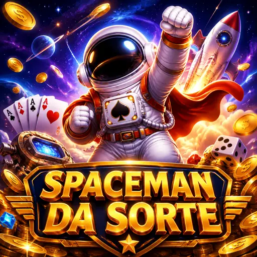 Astronauta voando pelo espaço no jogo Spaceman